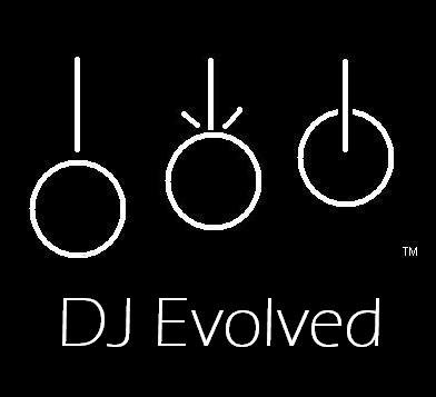 DJ evolved logo black